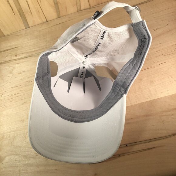 Under Armour Iso-Chill Driver Mesh White Adjustable Golf Hat Cap Defect! - Picture 5 of 7